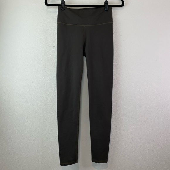 Fabletics Define Leggings Olive Green Small High Waisted Yoga Athleisure Skinny - Picture 9 of 10